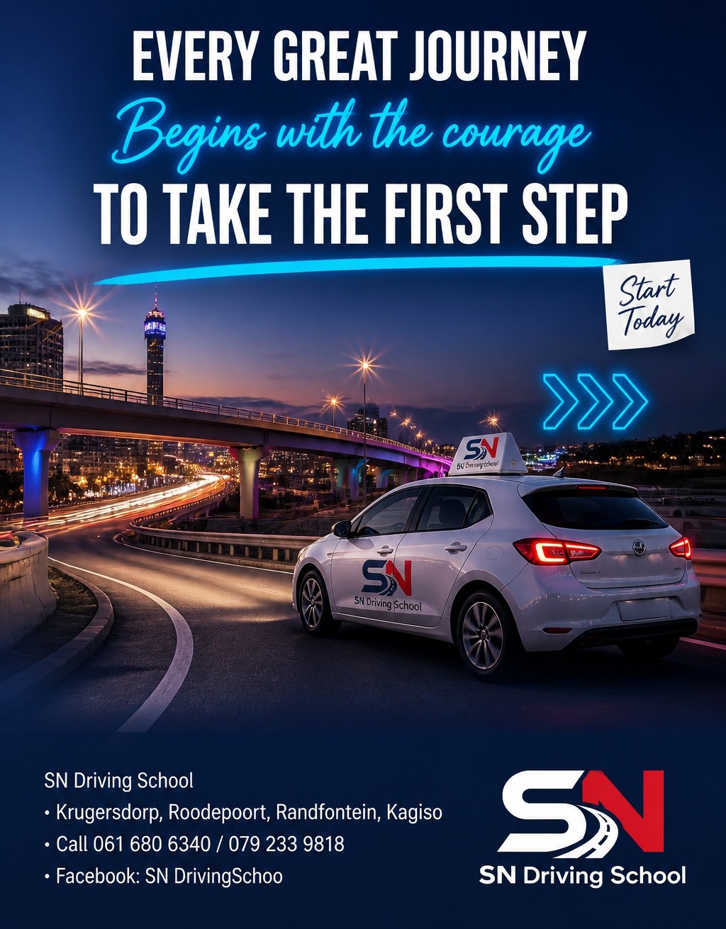 Every great journey begins with the first step poster